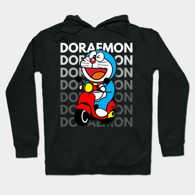 doraemon Hoodie by art poo